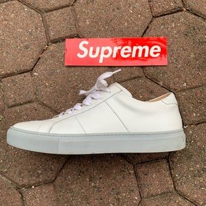 Leather sneakers men size 10 common project look